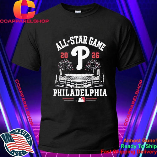 2026 All Star Game Philadelphia Phillies MLB Stadium Fireworks Shirt