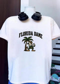 Florida Dame Fighting Irish Mascot under a Palm Tree shirt