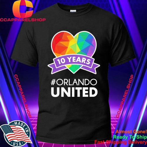 10 Years Orlando United Pride Shirt