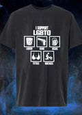 I Support LGBTQ Liquor Guns Beers Titties Quickies Humorous shirt