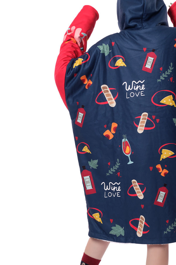 Wine Hoodie Blanket
