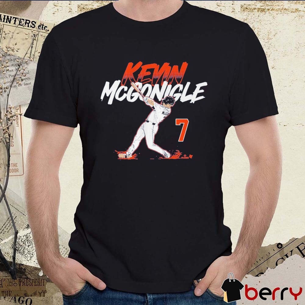 Kevin McGonigle Slugger Swing Number Detroit Tigers MLB 2026 t-shirt